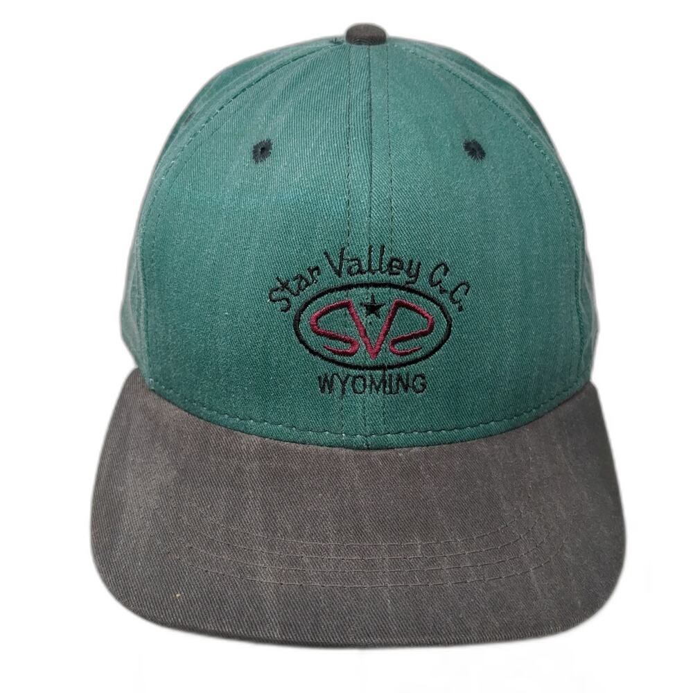 Imperial Headwear Baseball Cap Green One Size Strapback Star Valley CC WY Hat